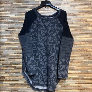 Free People Scoop Neck Tunic Medium Long Sleeve